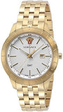 Versace Univers Quartz White Dial Gold Steel Strap Watch for Men - VEBK00518 Buy Now By Versace