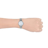 Emporio Armani Gianni T Bar Mother of Pearl Dial Silver Steel Strap Watch For Women - AR1955 Buy Now By Emporio Armani