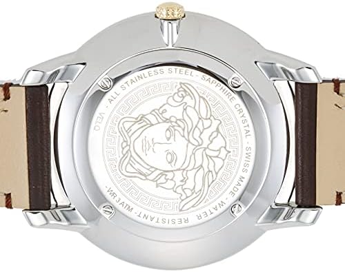 Versace V-Urban Quartz Grey Dial Brown Leather Strap Watch for Men - VELQ00219 Buy Now By Versace