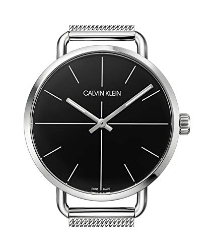 Calvin Klein Even Black Dial Silver Mesh Bracelet Watch for Women - K7B21121 Buy Now By Calvin Klein