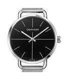 Calvin Klein Even Black Dial Silver Mesh Bracelet Watch for Women - K7B21121 Buy Now By Calvin Klein