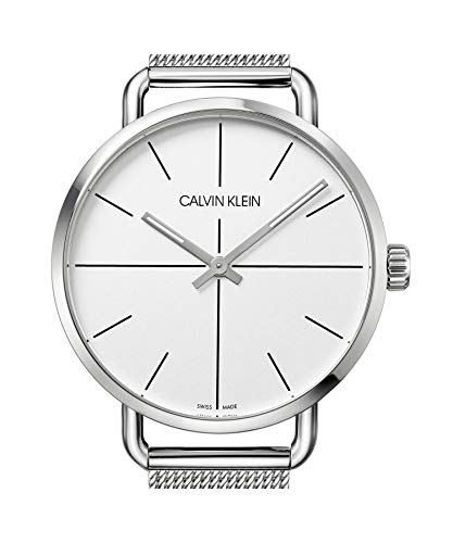 Calvin Klein Even Quartz White Dial Silver Steel Strap Watch for Women - K7B21126 Buy Now By Calvin Klein