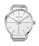 Calvin Klein Even Quartz White Dial Silver Steel Strap Watch for Women - K7B21126 Buy Now By Calvin Klein