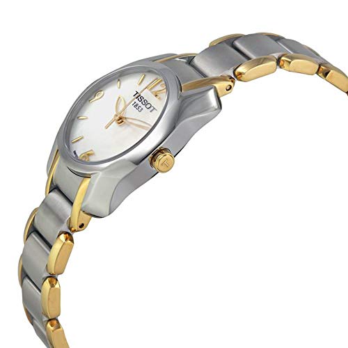Tissot T Wave Mother of Pearl Dial Two Tone Steel Strap Watch for Women - T023.210.22.117.00 Buy Now By Tissot