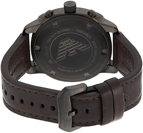 Emporio Armani Delta Chronograph Brown Dial Brown Leather Strap Dial Watch For Men - AR6055 Buy Now By Emporio Armani