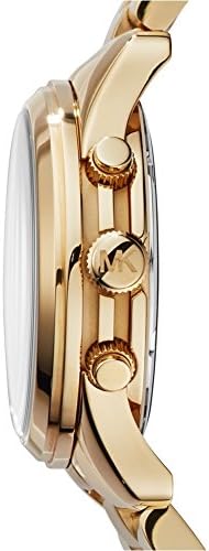 Michael Kors Runway Chronograph Orange Dial Gold Steep Strap Watch For Women - MK6162 Buy Now By Michael Kors