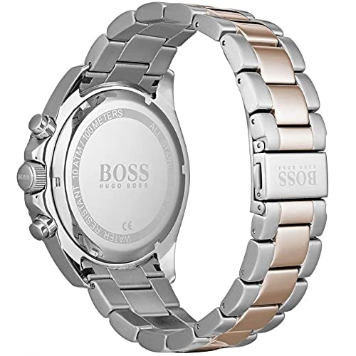 Hugo Boss Ocean Edition Black Dial Two Tone Steel Strap Watch for Men - 1513705 Buy Now By Hugo Boss