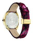 Versace Shadov Quartz Red Dial Red Leather Strap Watch for Women - VEBM00918 Buy Now By Versace