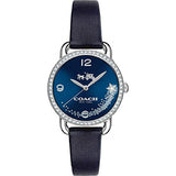 Coach Delancey Navy Blue Dial Blue Leather Strap Watch for Women - 14502668 Buy Now By Coach