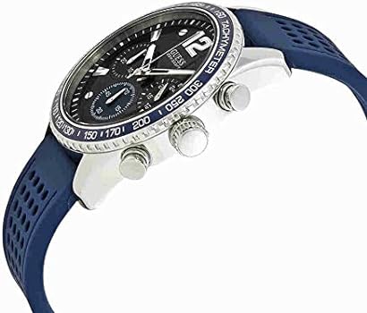 Guess Fleet Chronograph Black Dial Blue Rubber Strap Watch for Men - W0971G2 Buy Now By Guess