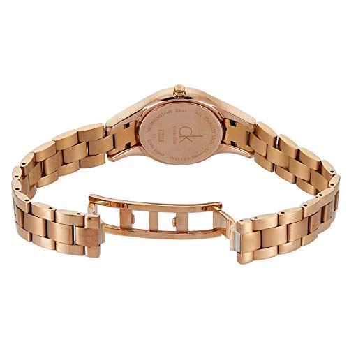 Calvin Klein Simplicity White Dial Rose Gold Steel Strap Watch for Women - K4323520 Buy Now By Calvin Klein
