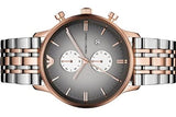 Emporio Armani Gianni Chronograph Grey Dial Two Tone Steel Strap Watch For Men - AR1721 Buy Now By Emporio Armani