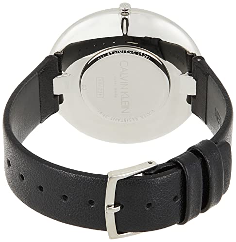 Calvin Klein Full Moon Black Dial Black Leather Strap Watch for Women - K8Y231C1 Buy Now By Calvin Klein