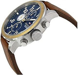 Tommy Hilfiger Sport Multifunction Blue Dial Brown Leather Strap Watch for Men - 1791137 Buy Now By Tommy Hilfiger