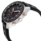 Tissot PRS 516 Chronograph Black Dial Black Leather Strap Watch For Men - T100.417.16.051.00 Buy Now By Tissot
