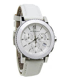 Burberry City Chronograph White Dial White Leather Strap Watch For Women - BU9701 Buy Now By Burberry