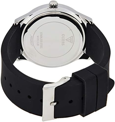 Guess G-Twist Quartz Black Dial Black Silicone Strap Watch For Men - W0911L8 Buy Now By Guess