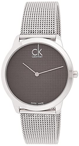Calvin Klein Minimalist Black Dial Silver Mesh Bracelet Watch for Men - K3M2112X Buy Now By Calvin Klein