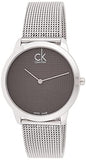 Calvin Klein Minimalist Black Dial Silver Mesh Bracelet Watch for Men - K3M2112X Buy Now By Calvin Klein