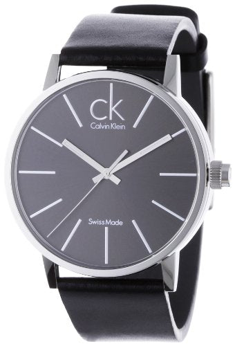 Calvin Klein Minimal Black Dial Black Leather Strap Watch for Men - K7621107 Buy Now By Calvin Klein