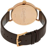 Calvin Klein Even Silver Dial Brown Leather Strap Watch for Men - K7B216G6 Buy Now By Calvin Klein
