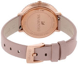 Swarovski Crystal Frost White Dial Pink Leather Strap Watch for Women - 5519223 Buy Now By Swarovski