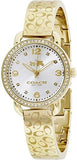 Coach Delancey Diamonds Silver Dial Gold Steel Strap Watch for Women - 14502354 Buy Now By Coach