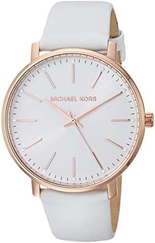 Michael Kors Pyper Quartz White Dial White Leather Strap Watch For Women - MK2800 Buy Now By Michael Kors