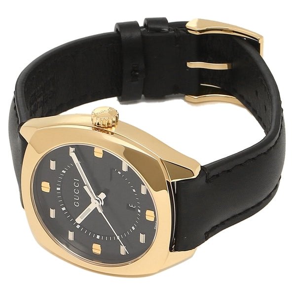Gucci GG2570 Quartz Black Dial Black Leather Strap Watch For Women - YA142408 Buy Now By Gucci