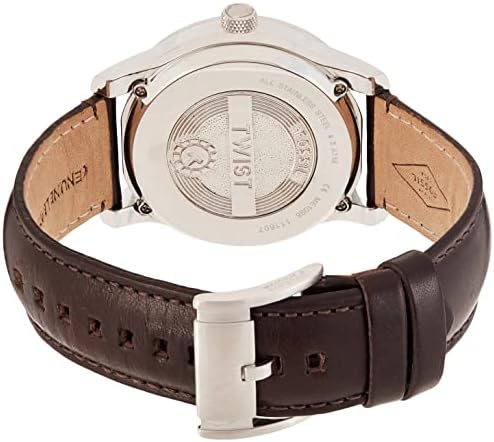 Fossil Twist Chronograph Multifunction Taupe Dial Brown Leather Strap Watch for Men - ME1098 Buy Now By Fossil