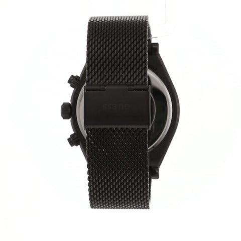 Guess Continental Chronograph Black Dial Black Mesh Strap Watch For Men - GW0582G3 Buy Now By Guess