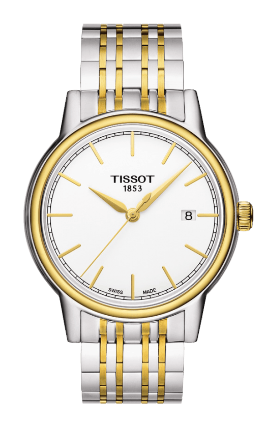 Tissot T Classic Carson Automatic White Dial Two Tone Steel Strap Watch for Men - T085.407.22.011.00 Buy Now By Tissot