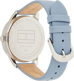 Tommy Hilfiger Brooke Silver Dial Blue Leather Strap Watch for Women - 1782023 Buy Now By Tommy Hilfiger