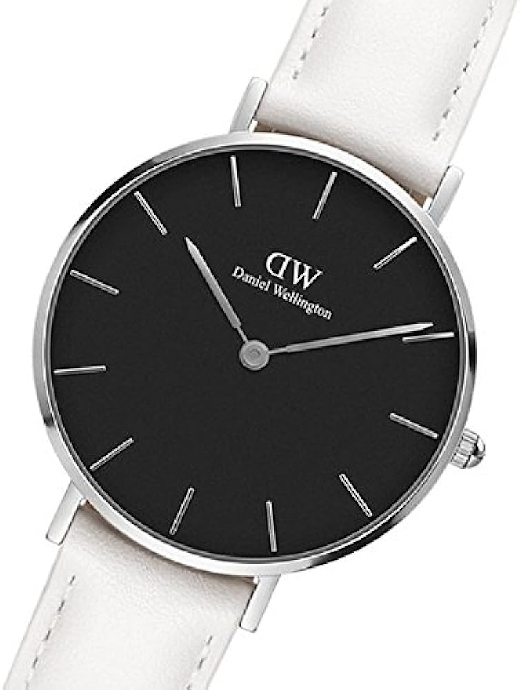 Daniel Wellington Classic Petite Bondi Black Dial White Leather Strap Watch For Women - DW00100284 Buy Now By Daniel Wellington
