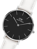 Daniel Wellington Classic Petite Bondi Black Dial White Leather Strap Watch For Women - DW00100284 Buy Now By Daniel Wellington