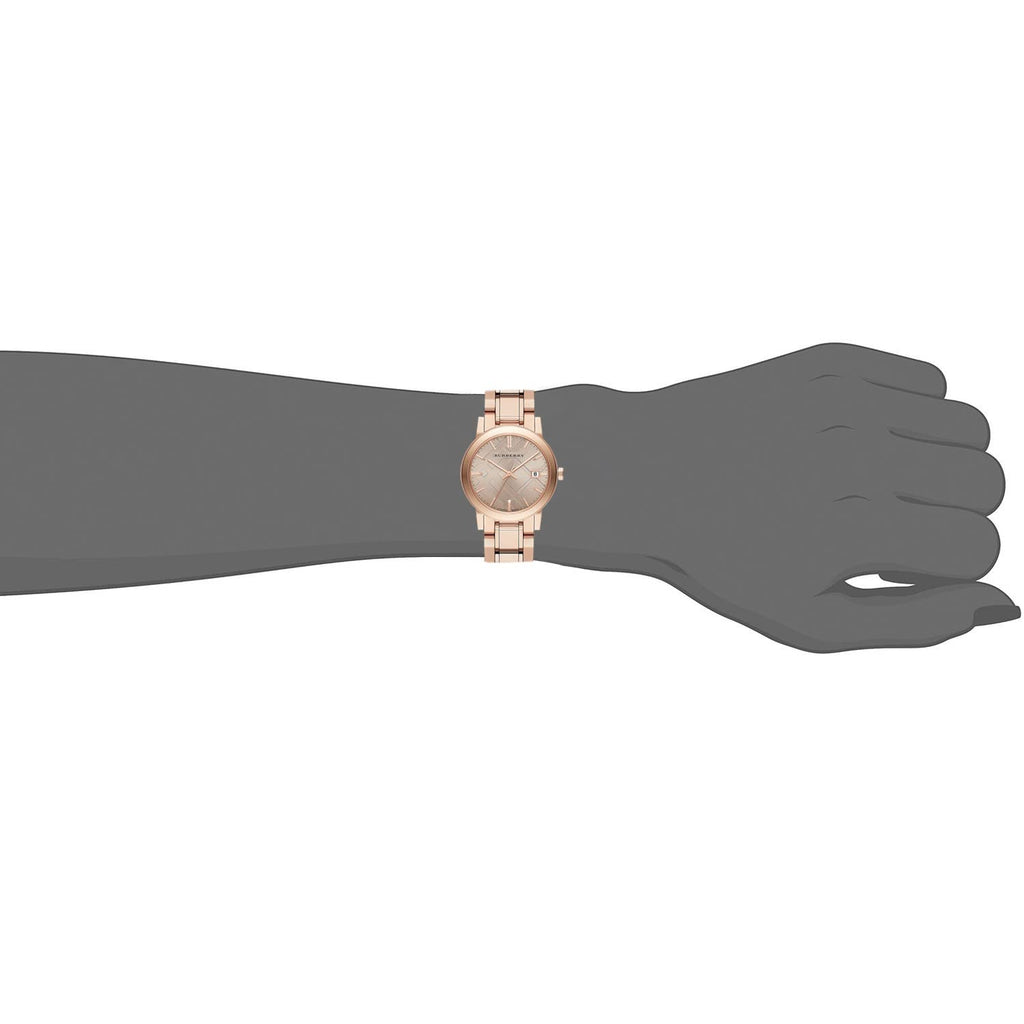 Burberry The City Rose Gold Dial Rose Gold Steel Strap Watch for Women - BU9135 Buy Now By Burberry