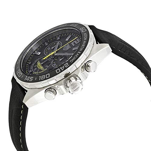 Tag Heuer Formula 1 Aston Martin Black Dial Black Leather Strap Watch for Men - CAZ101P.FC8245 Buy Now By Tag Heuer