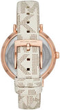Michael Kors Jayne Three Hand Rose Gold Dial White Leather Strap Watch For Women - MK7128 Buy Now By Michael Kors