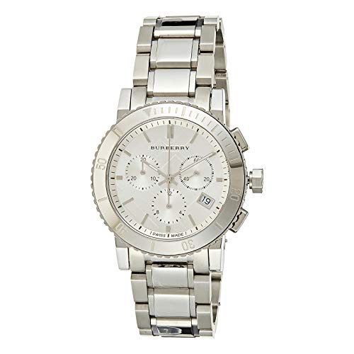 Burberry City Chronograph White Dial Silver Steel Strap Watch For Women - BU9700 Buy Now By Burberry