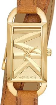 Michael Kors Empire Three Hand Gold Dial Brown Leather Strap Watch for Women - MK4721 Buy Now By Michael Kors