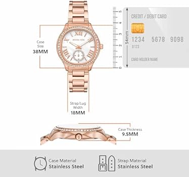 Michael Kors Sage Three-Hand Mother of Pearl White Dial Rose Gold Steel Strap Watch for Women - MK4806 Buy Now By Michael Kors