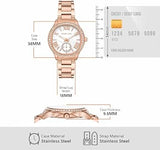 Michael Kors Sage Three-Hand Mother of Pearl White Dial Rose Gold Steel Strap Watch for Women - MK4806 Buy Now By Michael Kors