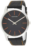 Calvin Klein City Black Dial Black Leather Strap Watch for Men - K2G211C1 Buy Now By Calvin Klein