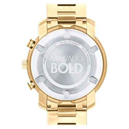 Movado Bold Crystal Pave Rose Gold Dial Rose Gold Steel Strap Watch For Women - 3600493 Buy Now By Movado