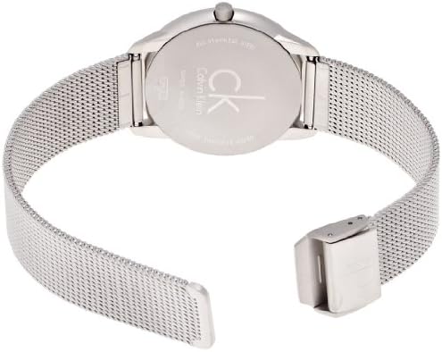 Calvin Klein Minimal Black Dial Silver Mesh Bracelet Watch for Men - K3M51151 Buy Now By Calvin Klein