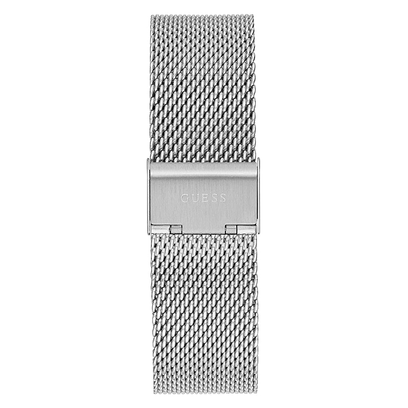 Guess Tailor Multifunction Silver Dial Silver Mesh Bracelet Watch for Men - GW0368G1 Buy Now By Guess