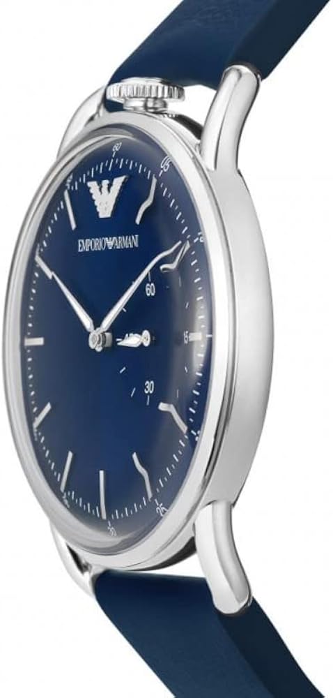 Emporio Armani Aviator Quartz Blue Dial Blue Leather Strap Watch For Men - AR11335 Buy Now By Emporio Armani