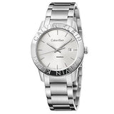 Calvin Klein Steady Silver Dial Silver Steel Strap Watch for Women - K7Q21146 Buy Now By Calvin Klein