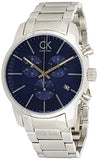 Calvin Klein City Chronograph Blue Dial Silver Steel Strap Watch for Men - K2G2714N Buy Now By Calvin Klein