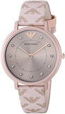 Emporio Armani Kappa Quartz Rose Gold Dial Pink Leather Strap Watch For Women - AR11010 Buy Now By Emporio Armani